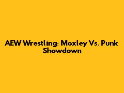 AEW Wrestling: Moxley Vs. Punk Showdown