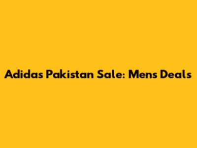 Adidas Pakistan Sale: Men's Deals