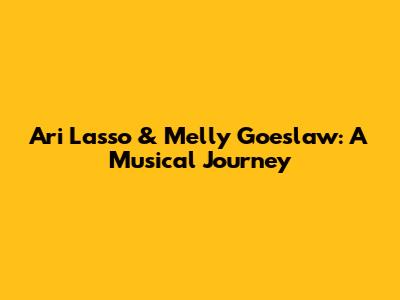 Ari Lasso & Melly Goeslaw: A Musical Journey