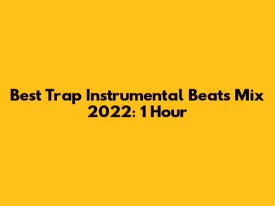 Best Trap Instrumental Beats Mix 2022: 1 Hour