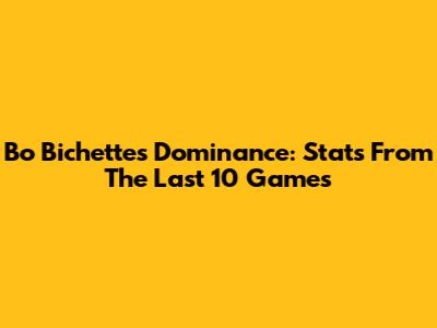 Bo Bichette's Dominance: Stats From The Last 10 Games