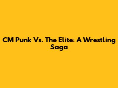 CM Punk Vs. The Elite: A Wrestling Saga