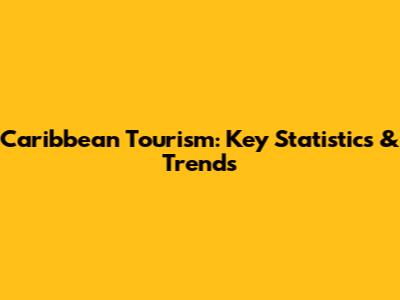 Caribbean Tourism: Key Statistics & Trends