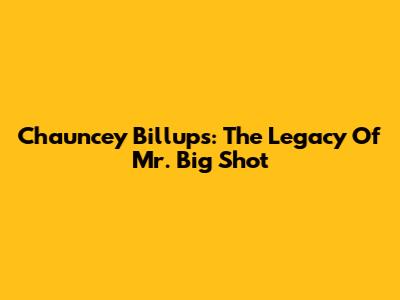 Chauncey Billups: The Legacy Of 'Mr. Big Shot'