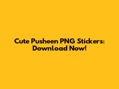 Cute Pusheen PNG Stickers: Download Now!