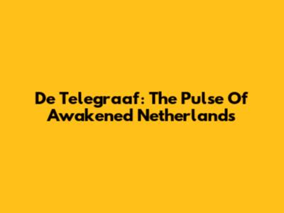 De Telegraaf: The Pulse Of Awakened Netherlands