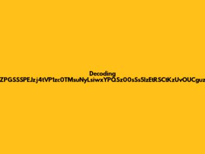 Decoding ZPGSSSPEJzj4tVP1zc0TMsuNyLsiwxYPQSz00sSs5IzEtRSCtKzUvOUCguz