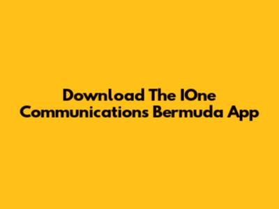 Download The IOne Communications Bermuda App