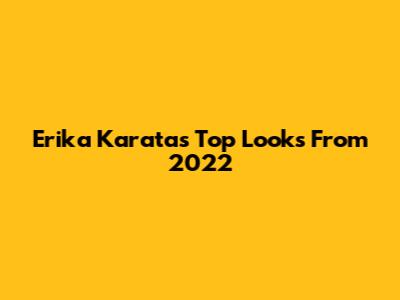 Erika Karata's Top Looks From 2022
