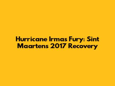 Hurricane Irma's Fury: Sint Maarten's 2017 Recovery