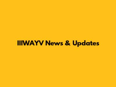 IIIWAYV News & Updates