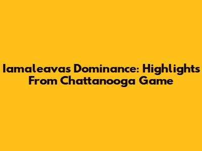 Iamaleava's Dominance: Highlights From Chattanooga Game