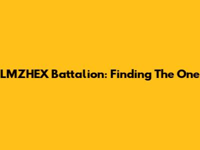 LMZHEX Battalion: Finding "The One"