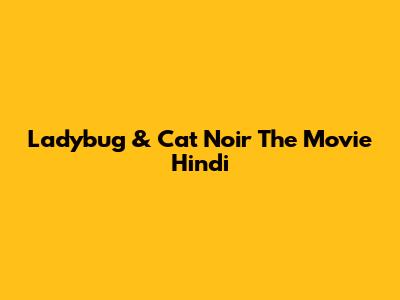 Ladybug & Cat Noir The Movie Hindi