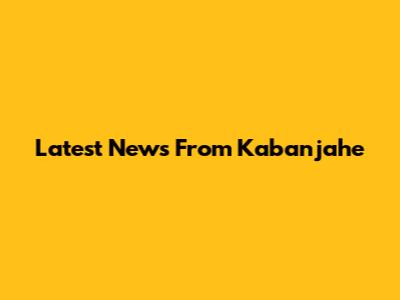 Latest News From Kabanjahe