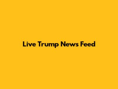 Live Trump News Feed