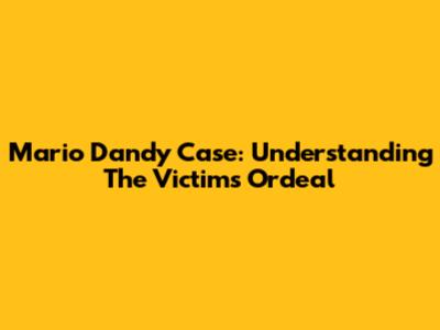 Mario Dandy Case: Understanding The Victim's Ordeal