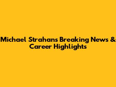 Michael Strahan's Breaking News & Career Highlights