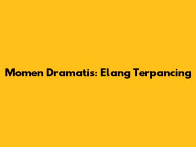 Momen Dramatis: Elang Terpancing