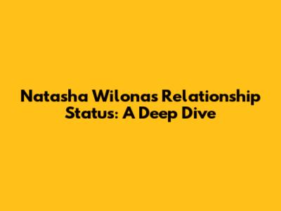 Natasha Wilona's Relationship Status: A Deep Dive