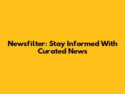 Newsfilter: Stay Informed With Curated News