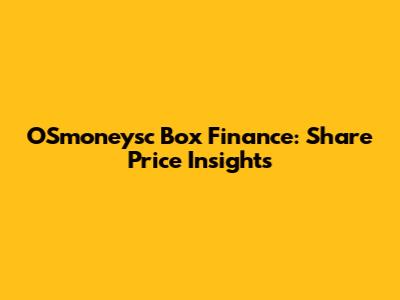 OSmoneysc Box Finance: Share Price Insights