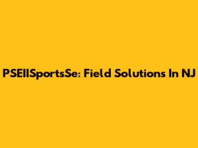 PSEIISportsSe: Field Solutions In NJ