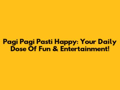 Pagi Pagi Pasti Happy: Your Daily Dose Of Fun & Entertainment!