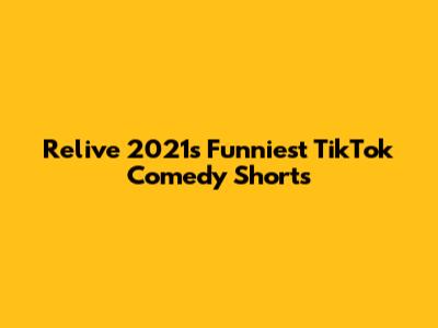 Relive 2021's Funniest TikTok Comedy Shorts