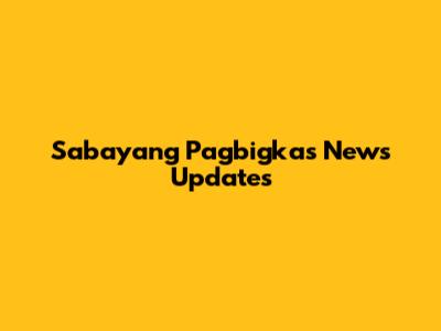 Sabayang Pagbigkas News Updates