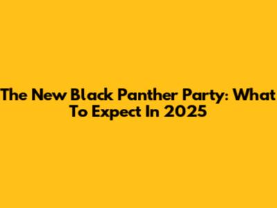 The New Black Panther Party: What To Expect In 2025