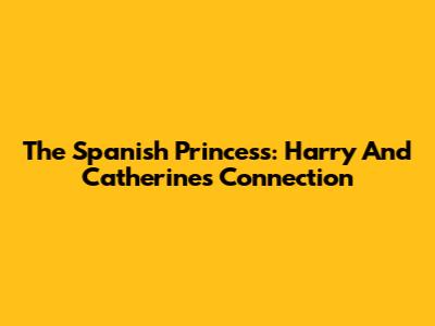 The Spanish Princess: Harry And Catherine's Connection
