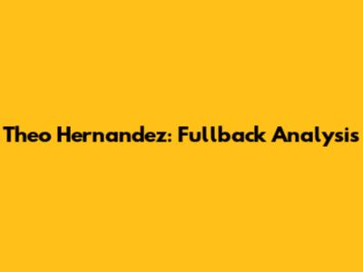 Theo Hernandez: Fullback Analysis