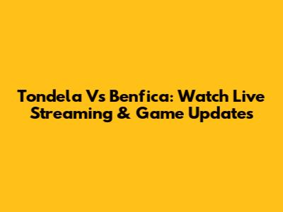 Tondela Vs Benfica: Watch Live Streaming & Game Updates