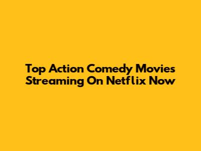 Top Action Comedy Movies Streaming On Netflix Now