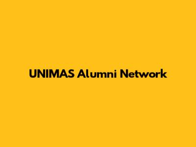 UNIMAS Alumni Network