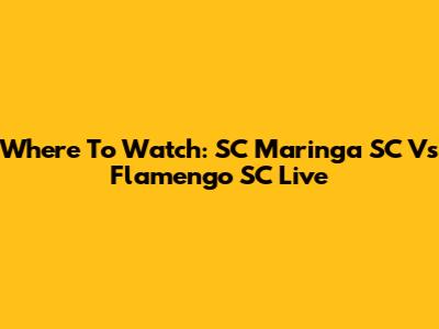 Where To Watch: SC Maringa SC Vs Flamengo SC Live