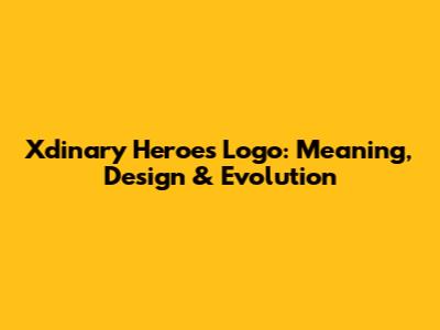 Xdinary Heroes Logo: Meaning, Design & Evolution